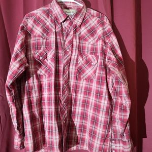 Wrangler long sleeve button up mens XL